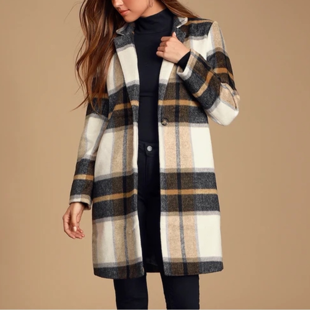 LuLu’s Cupcake And Cashmere Plaid Jacket